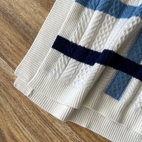 Draper James Windowpane Cable Cape NWT - Picture 3 of 13